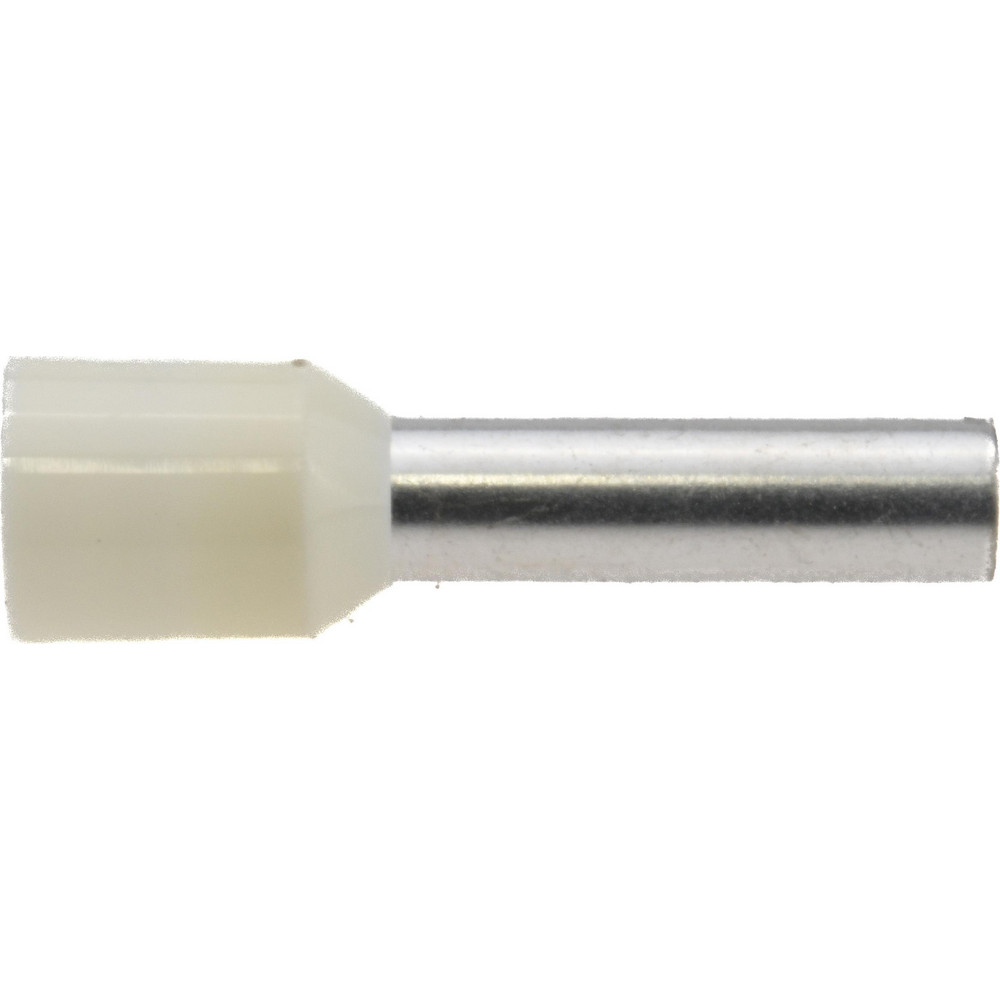 8 AWG, Partially Insulated, Crimp Electrical Wire Ferrule