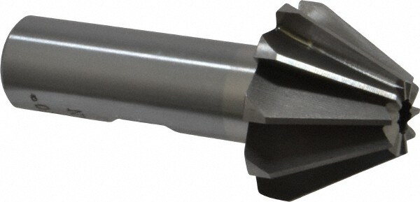1-1/4" Large x 1/2" Small Diam, 25/32" Width of Cut, 60° Included Angle, High Speed Steel Face Angle Cutter