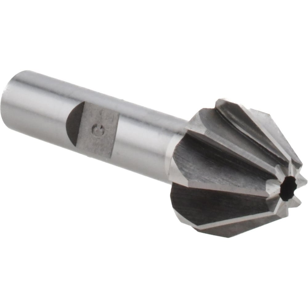 3/4" Large x 5/16" Small Diam, 17/32" Width of Cut, 60° Included Angle, Cobalt Face Angle Cutter