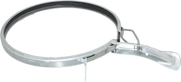 8" ID Galvanized Duct Clamp with PVC Seal