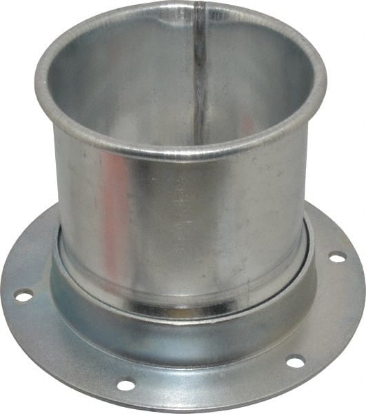 4" ID, Galvanized Duct Flange Adapter