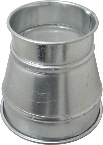 8-6" ID, Galvanized Duct Reducer