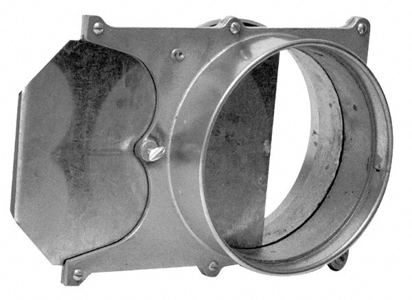 8" ID, Galvanized Duct Blast Gate