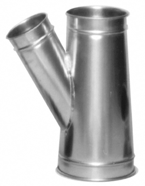 6-4-5" ID, Galvanized Duct In-Line Branch