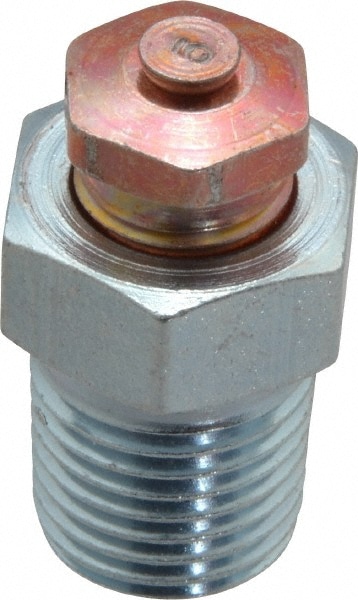 1/4-18 Thread, 1 to 5 psi Relief Pressure, Steel, Relief Vent