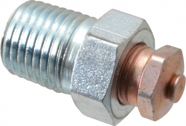 1/4-18 Thread, 7.5 to 15 psi Relief Pressure, Steel, Relief Vent