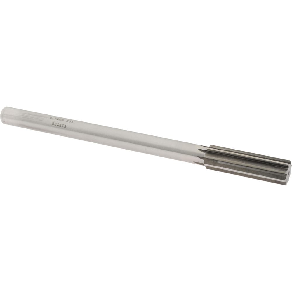 Value Collection SM0407000 Chucking Reamer: 0.7" Dia, 9" OAL, 2-1/4" Flute Length, Straight Shank, High Speed Steel Image