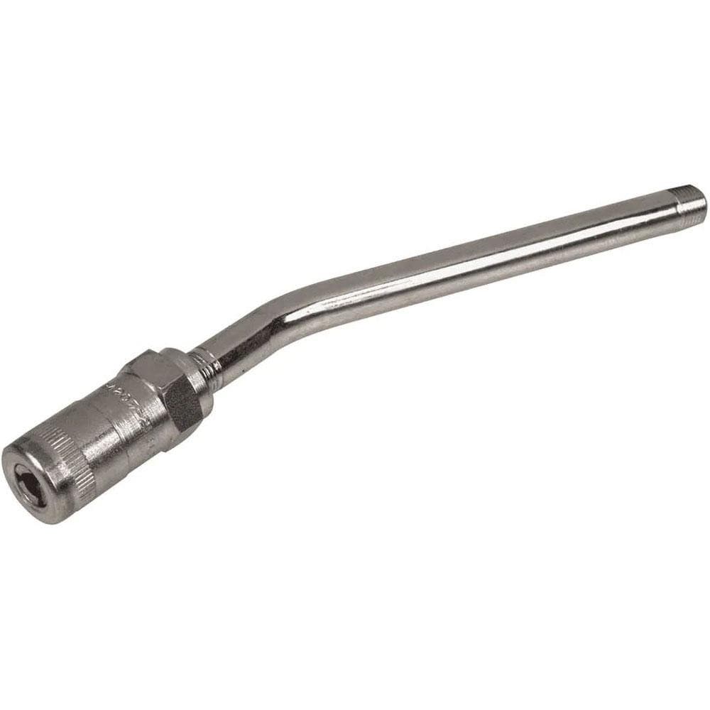 Grease Gun Rigid Extension with Coupler: 1/8" NPTF (M)