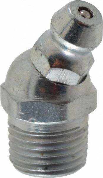 Alemite - 30° Head Angle, 1/8 PTF Steel Standard Grease Fitting ...