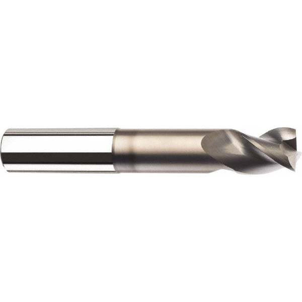 SGS 91242 Corner Radius End Mill: 1/4" Dia, 3/8" LOC, 0.01" Radius, 2 Flutes, Solid Carbide Image