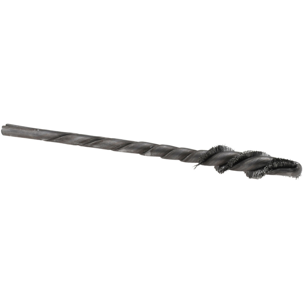 Power Tube Brush: Helical, Steel - 1/8" Shank Dia