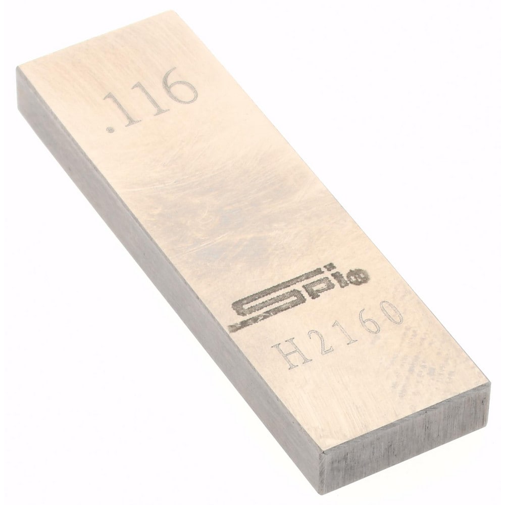 SPI 12-666-4 Rectangle Steel Gage Block: 0.116", Grade 0 Image