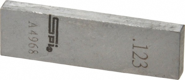 SPI 12-673-0 Rectangle Steel Gage Block: 0.123", Grade 0 Image