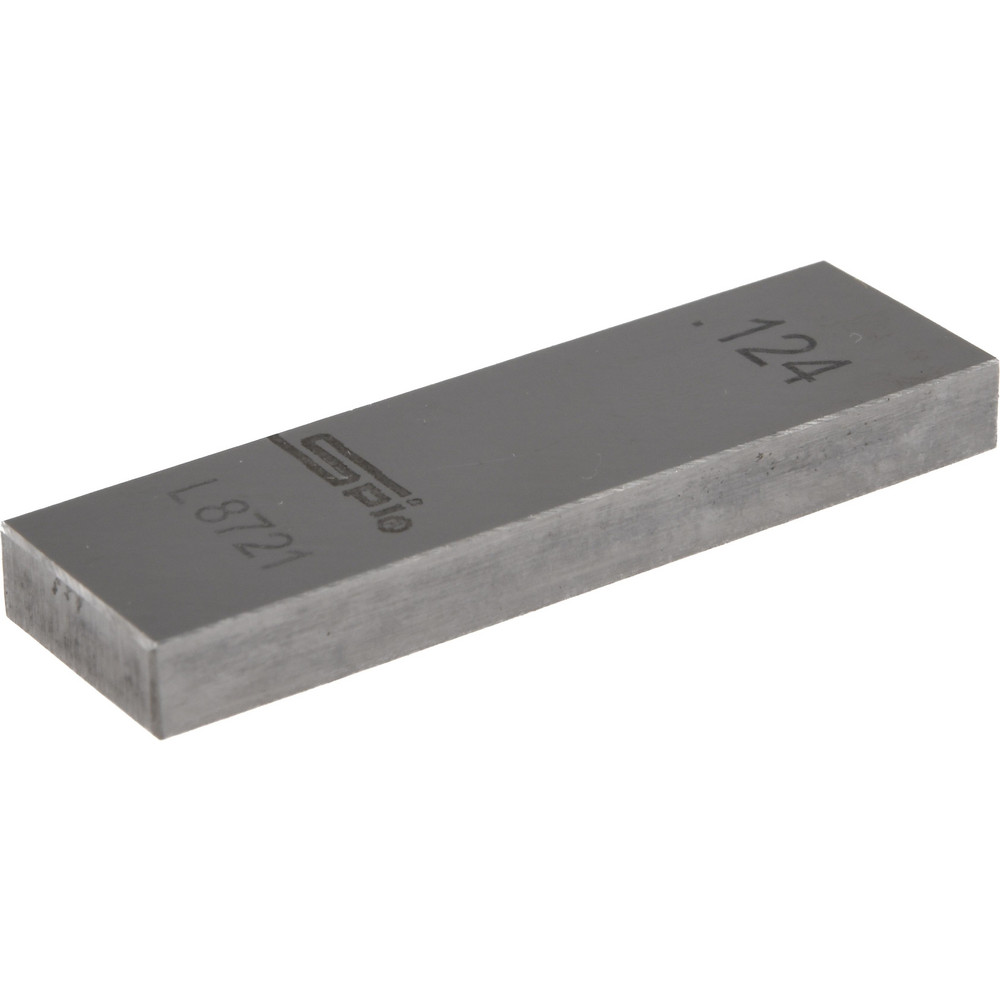 Rectangle Steel Gage Block: 0.124", Grade 0