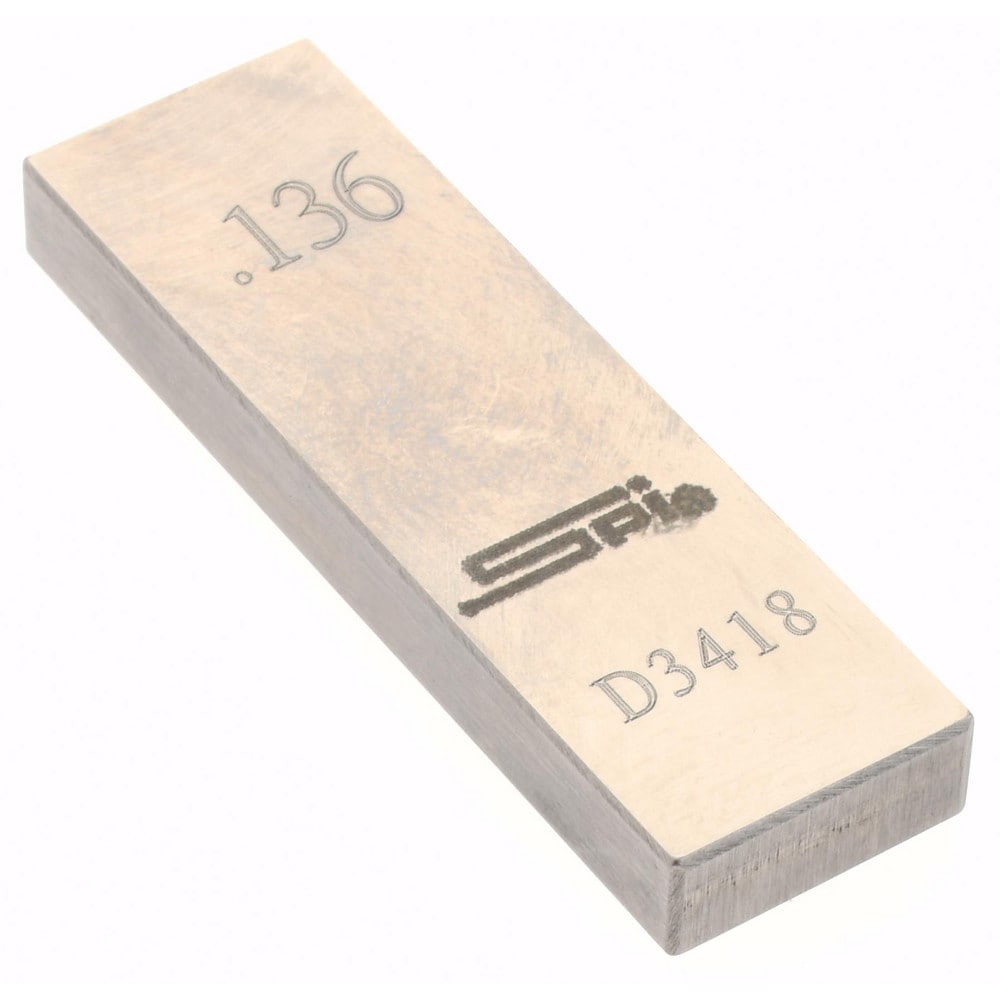 SPI 12-686-2 Rectangle Steel Gage Block: 0.136", Grade 0 Image