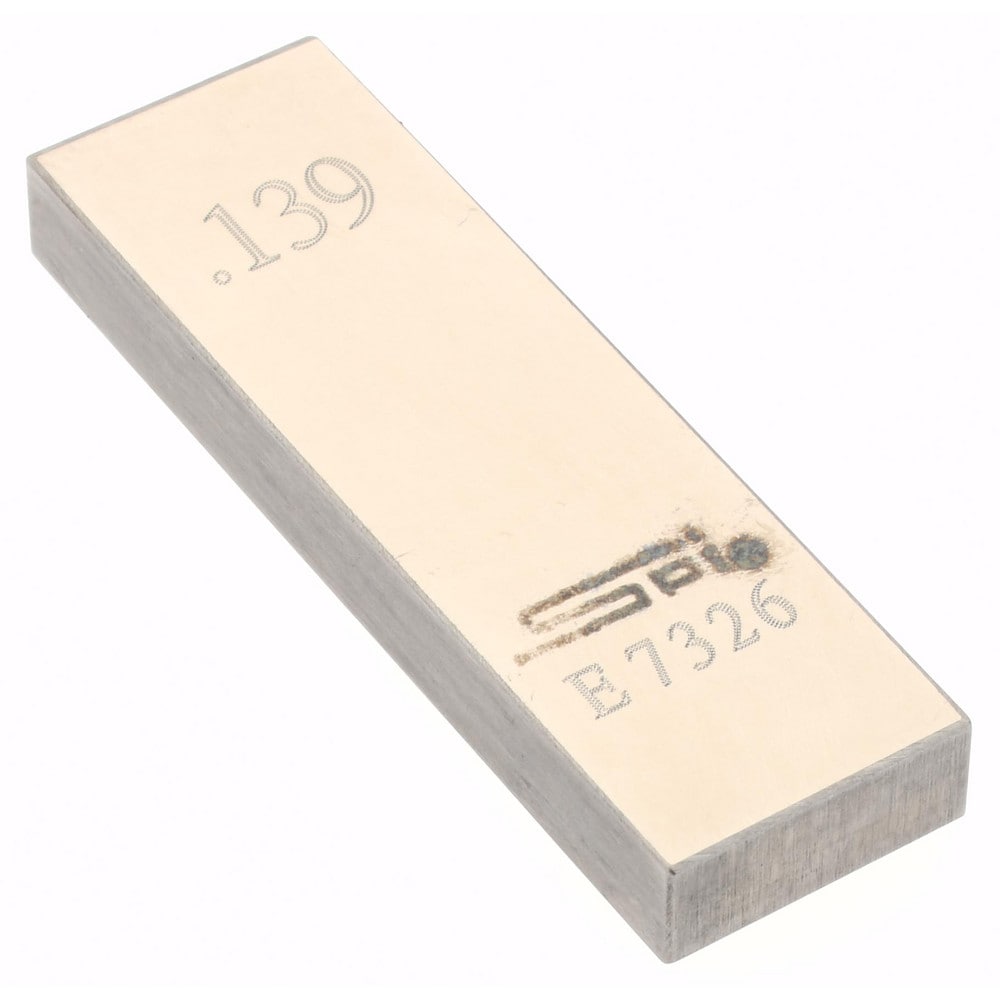 SPI 12-689-6 Rectangle Steel Gage Block: 0.139", Grade 0 Image