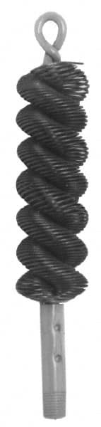 Coiled Flat Wire Double Spiral Tube Brush: 7/8" Dia, 7-1/2" OAL
