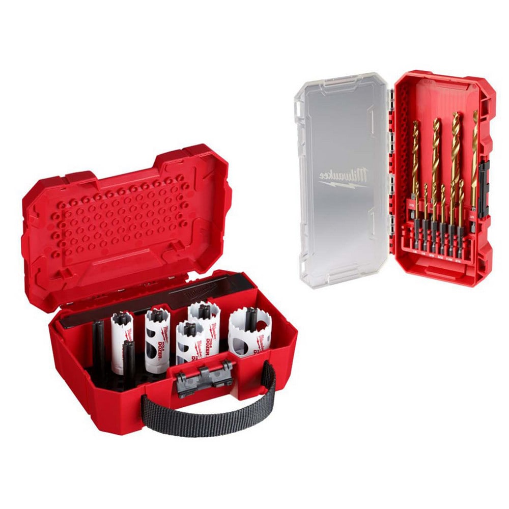 Hole Saw Kits; Minimum Saw Diameter (Decimal Inch): 3/4 ; Maximum Saw Diameter (Decimal Inch): 1-1/2 ; Number of Hole Saws: 5 ; Cutting Edge Style: Toothed ; Material: Bi-Metal ; Material Application: Metal; Plastics; Composities; Wood