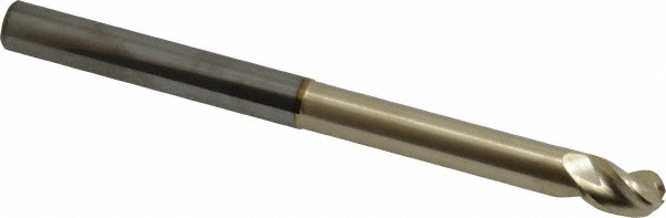 315814 Ball End Mill: 5/16" Dia, 7/16" LOC, 3 Flute, Solid Carbide  