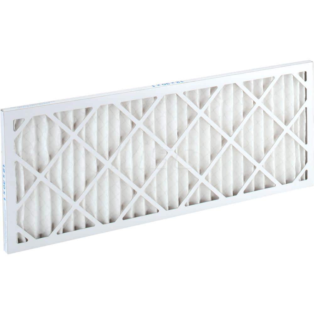Pleated Air Filter: 12 x 30 x 1", MERV 8, 35% Efficiency, Wire-Backed Pleated