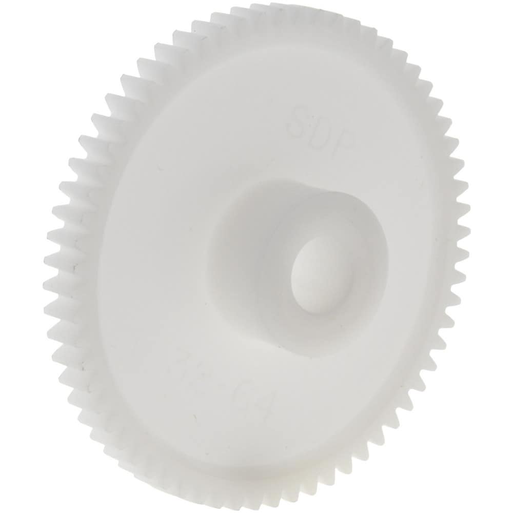 Spur Gear: 64 Teeth, 5/16" Bore Dia, Standard Bore