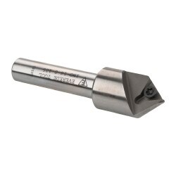0.583" Max Diam, 3/8" Shank Diam, 82° Included Angle, Indexable Countersink