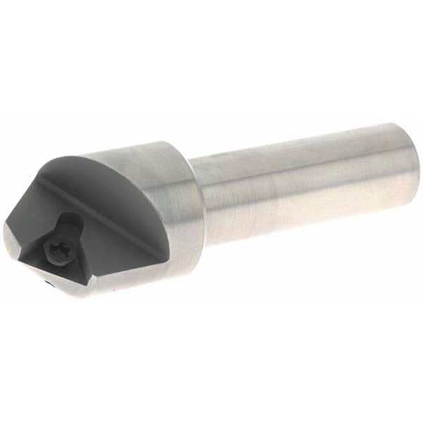 Everede Tool 1290 0.708" Max Diam, 1/2" Shank Diam, 82° Included Angle, Indexable Countersink 