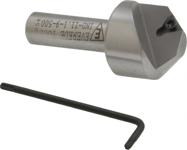 Everede Tool 1281 0.996" Max Diam, 1/2" Shank Diam, 90° Included Angle, Indexable Countersink 