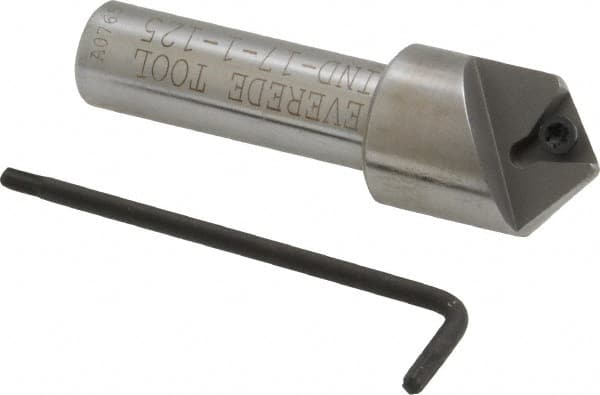 Everede Tool 1288 0.719" Max Diam, 1/2" Shank Diam, 100° Included Angle, Indexable Countersink 