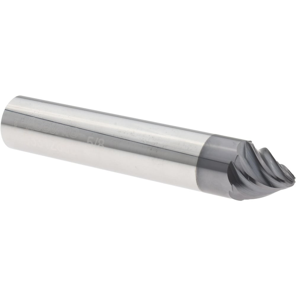 Barrel Cutter End Mills; End Type: Taper Form ; Material: Solid Carbide ; Taper Angle Per Side: 30.00 ; Finish Coating: AlTiN+ ; Length of Cut (Decimal Inch): 0.5469 ; Shank Diameter (Inch): 5/8