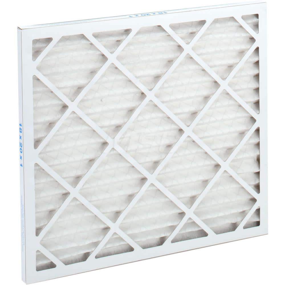 Pleated Air Filter: 18 x 20 x 1", MERV 8, 35% Efficiency, Wire-Backed Pleated