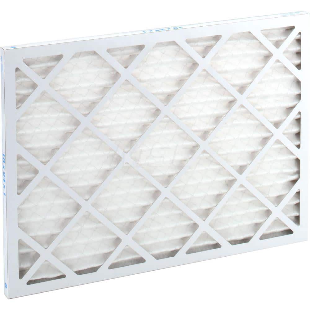 Pleated Air Filter: 18 x 24 x 1", MERV 8, 35% Efficiency, Wire-Backed Pleated