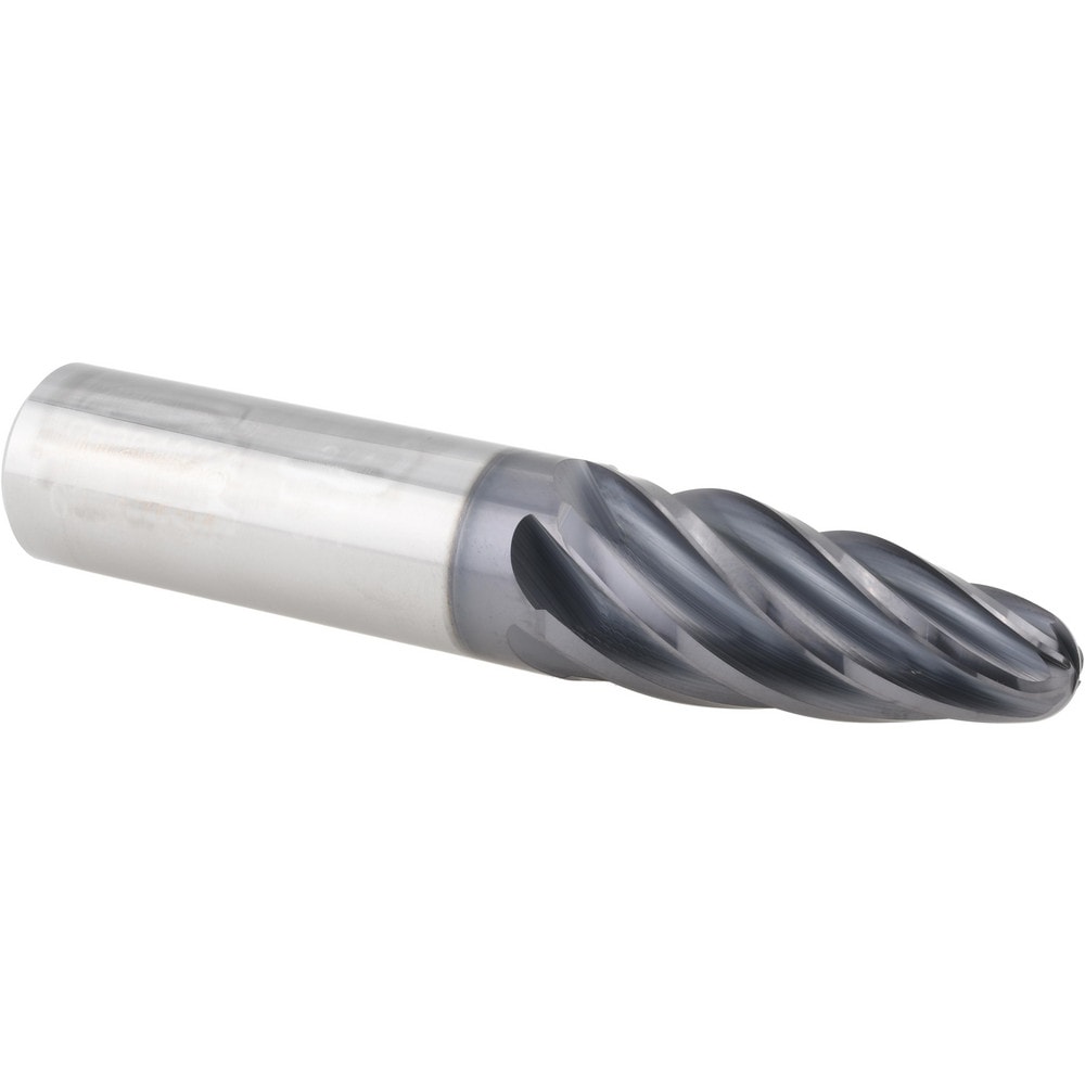 Barrel Cutter End Mills; End Type: Oval Form ; Material: Solid Carbide ; Finish Coating: AlTiN+ ; Length of Cut (Decimal Inch): 1.6519 ; Shank Diameter (Inch): 3/4 ; Overall Length (Inch): 4