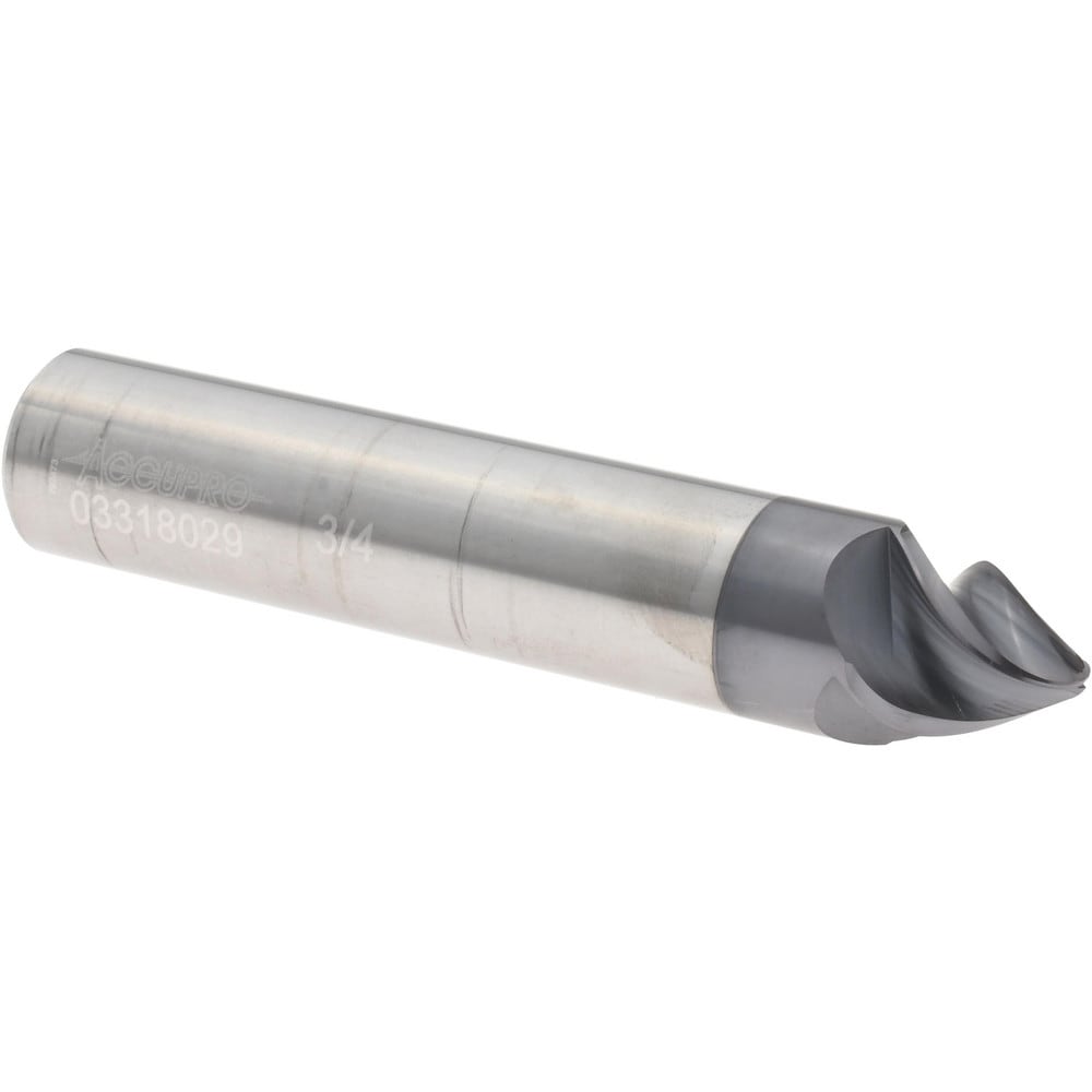 Barrel Cutter End Mills; End Type: Taper Form ; Material: Solid Carbide ; Taper Angle Per Side: 30.00 ; Finish Coating: AlTiN+ ; Length of Cut (Decimal Inch): 0.6562 ; Shank Diameter (Inch): 3/4