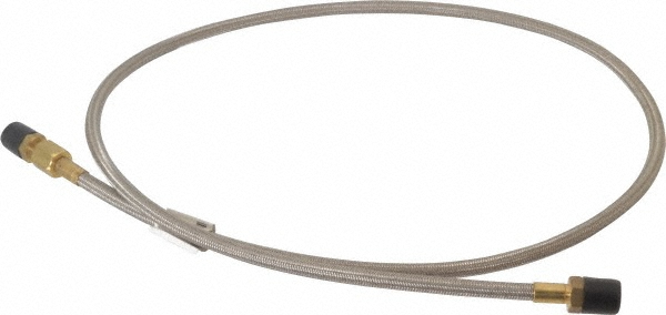Made in USA 3319654 48" OAL, 1/4" ID, 3,000 Max psi, Flexible Metal Hose Assembly Image