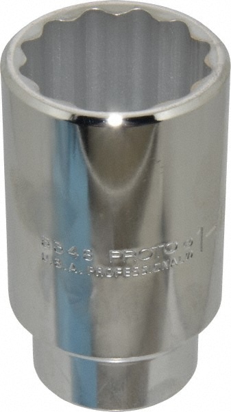 PROTO J5348 Deep Hand Socket: 8 mm Socket, 6-Point Image