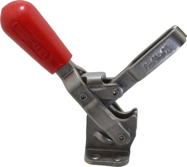 De-Sta-Co 202-USS Manual Hold-Down Toggle Clamp: Vertical, 250 lb Capacity, U-Bar, Flanged Base 