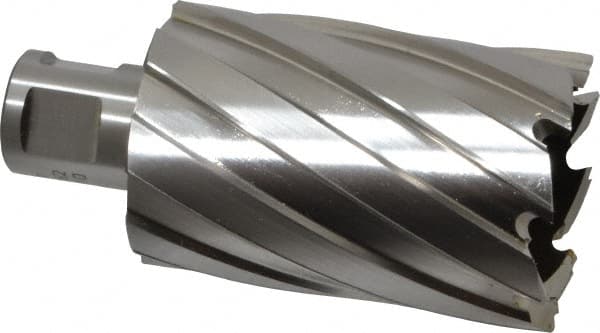 Annular Cutter: 1-5/8" Dia, 2" Depth of Cut, High Speed Steel