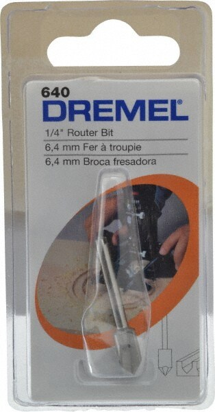 1/4" Diam, High Speed Steel Edge Profile V-Groove Router Bit