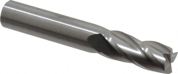 RobbJack TR-404-14 Square End Mill: 7/16 Dia, 1 LOC, 7/16 Shank Dia, 2-3/4 OAL, 4 Flutes, Solid Carbide Image