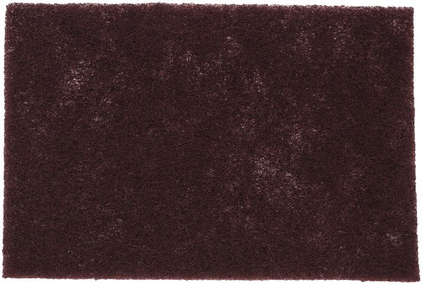 Hand Sanding Pad: Non-Woven, Aluminum Oxide, Very Fine Grade, Maroon
