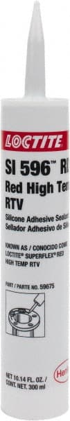 Joint Sealant: 300 mL Cartridge, Red, RTV Silicone
