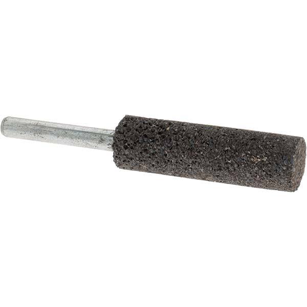 Mounted Point: 2" Thick, 1/4" Shank Dia, W197, 24 Grit, Very Coarse