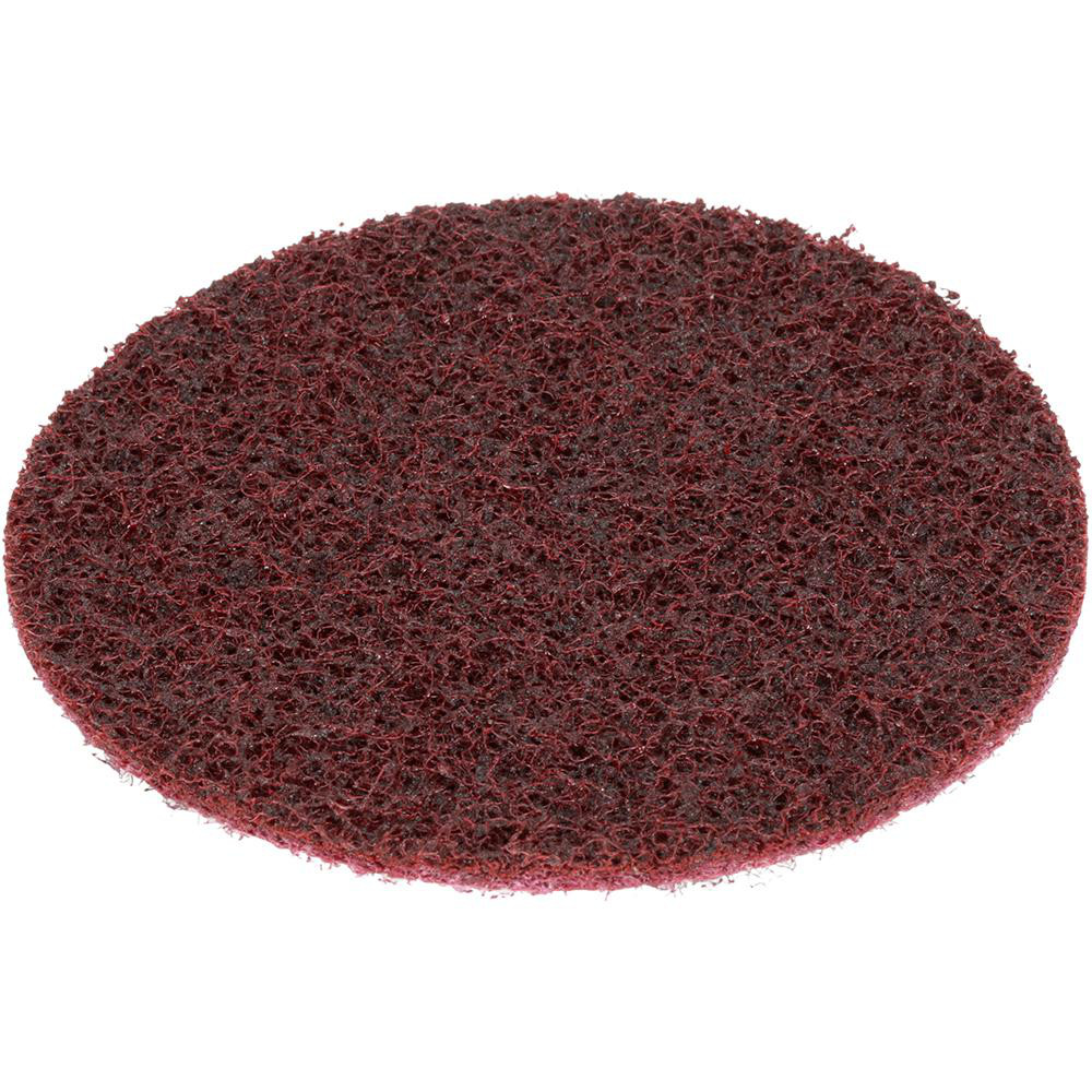Hook & Loop Disc: 4" Dia, Non-Woven, Aluminum Oxide