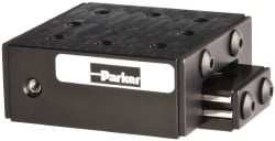 Parker 4001 25 Lb. Capacity, 6-32 Mount Hole, 1" Travel, Ball Bearing Slide Table Image