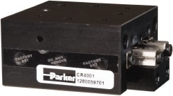 Parker CR4001 81 Lb. Capacity, 6-32 Mount Hole, 1" Travel, Crossed Roller Slide Table Image