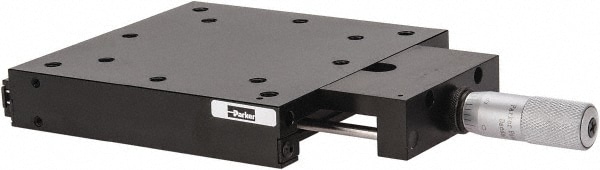 Parker 4411 105 Lb. Capacity, 1/4-20 Mount Hole, 1" Travel, Precision Ball Bearing Table with Center Drive Image