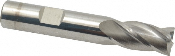 SGS 38059 Corner Radius End Mill: 1/2" Dia, 1" LOC, 0.015" Radius, 4 Flutes, Solid Carbide Image