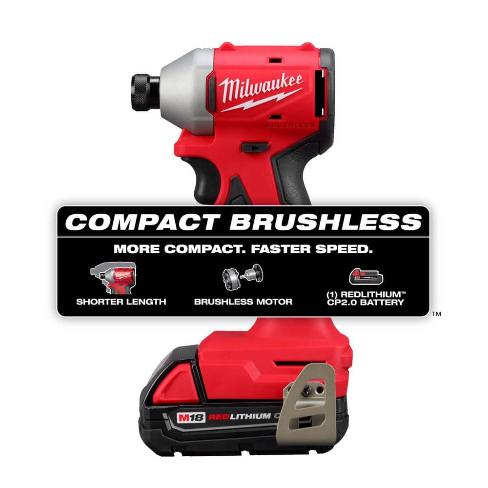 Impact Drivers; Voltage: 18.00 ; Handle Type: Pistol Grip ; Drive Size: 1/4in (Inch); Speed (RPM): 3600 ; Number Of Speeds: Variable Speed ; Torque (In/Lb): 1700.00