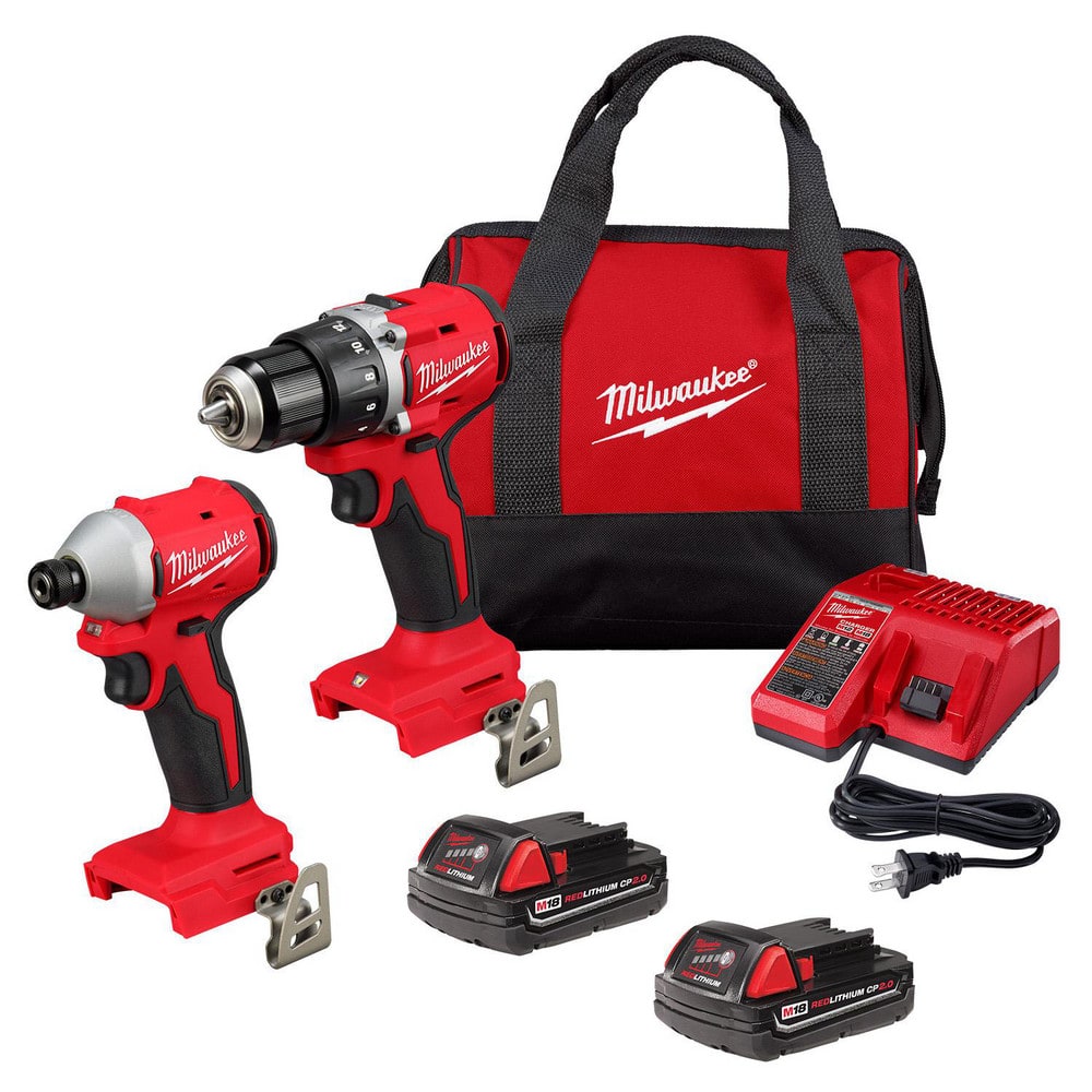 Cordless Tool Combination Kits; Kit Type: Drill/Driver; Impact Driver ; Voltage: 18.00 ; Batteries Included: Yes ; Battery Chemistry: Lithium-ion ; Battery Series: M18 REDLITHIUM ; Battery Capacity: 2.0Ah